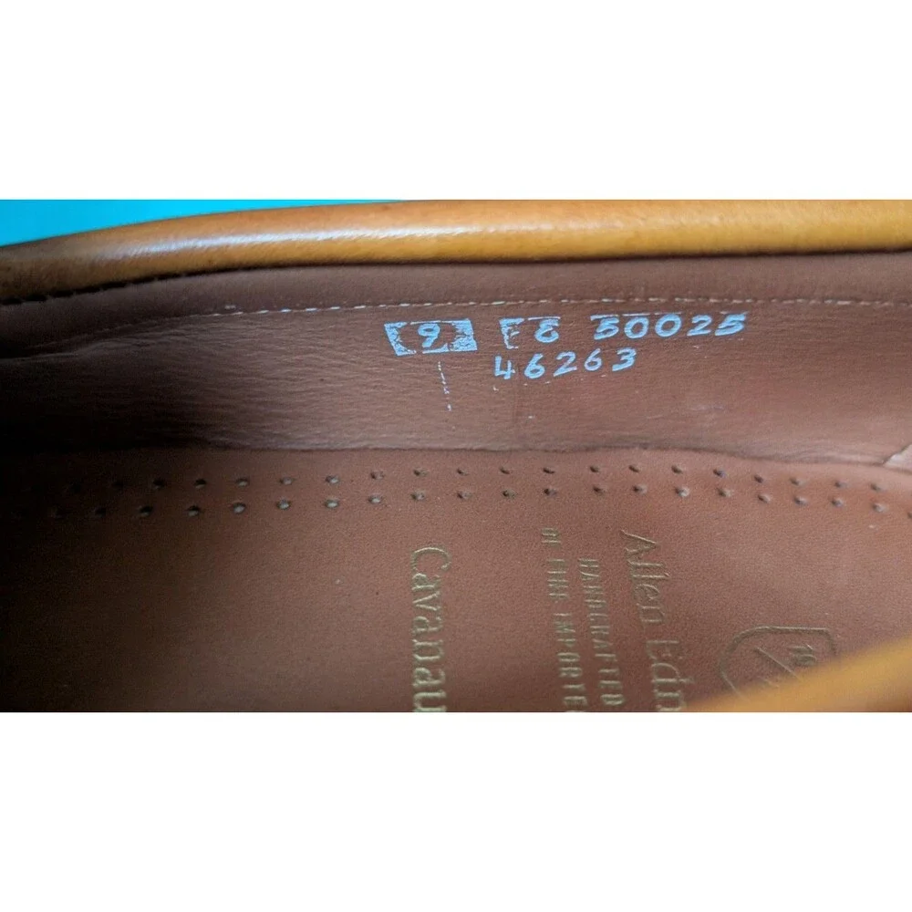Allen Edmonds 'Cavanaugh' Walnut Brown Calfskin Leather Penny Loafers- Sz  9E
